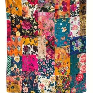 Floral Patchwork blanket